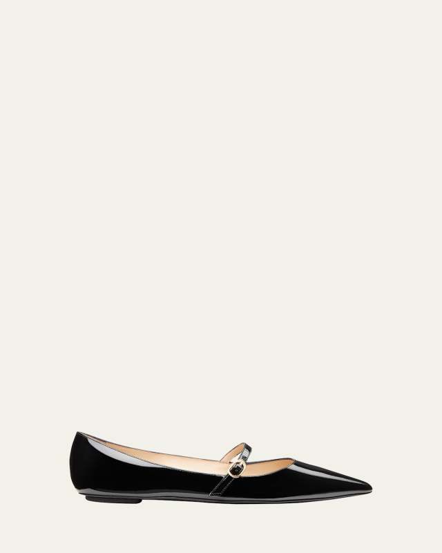 Emilia Patent Mary Jane Ballerina Flats